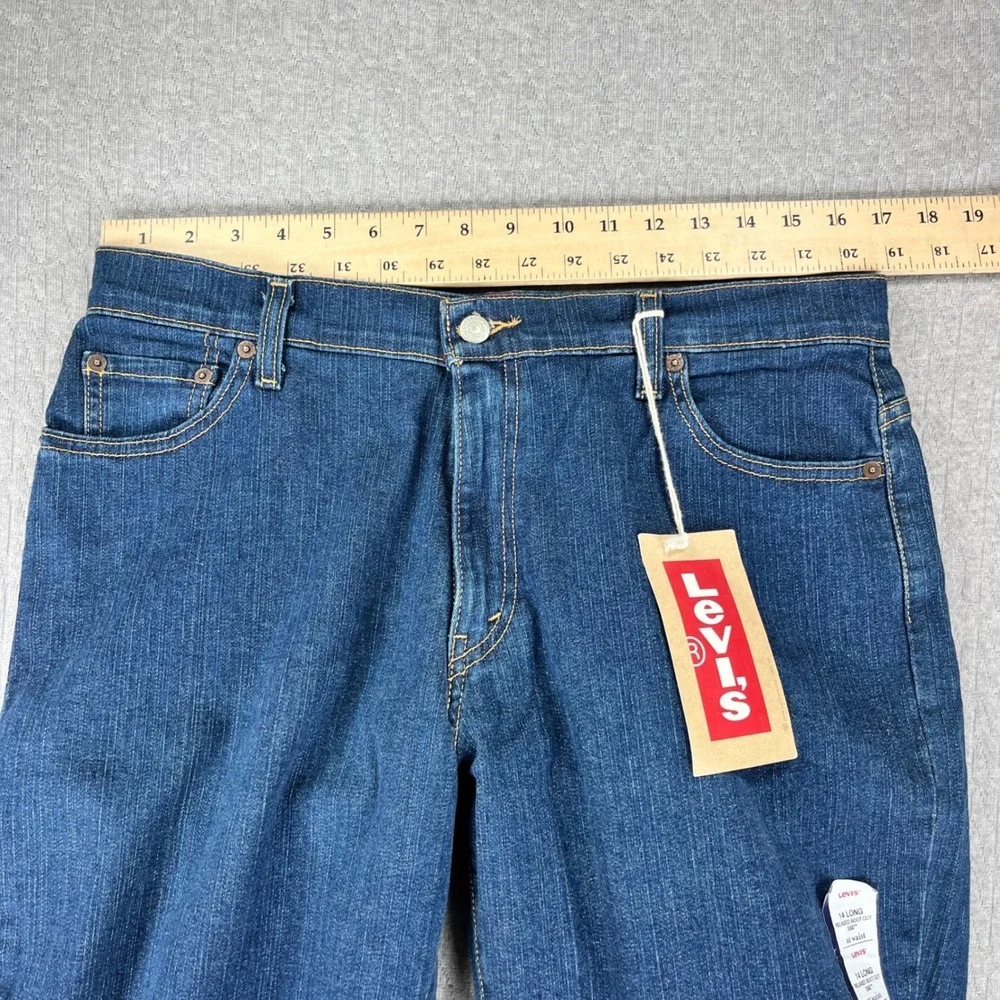 New Vintage Deadstock Levi 550 Relaxed Bootcut Jeans Women 14 Long Dark Wash‎